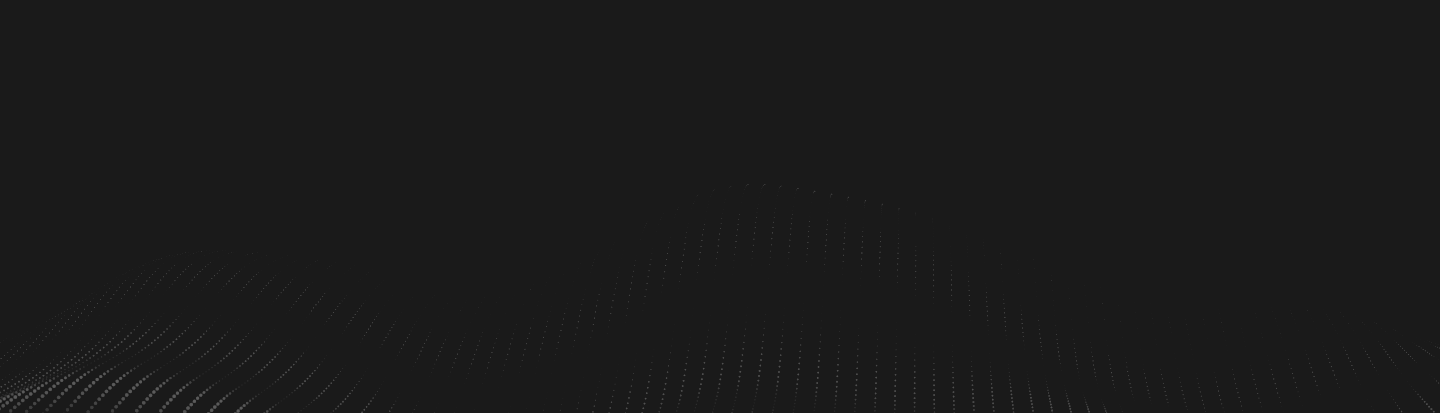 Fond de vague numérique abstrait avec des lignes pointillées fluides sur une surface sombre