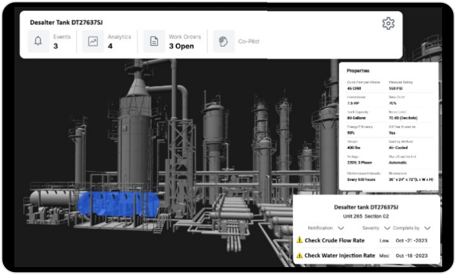 digital twin on tablet