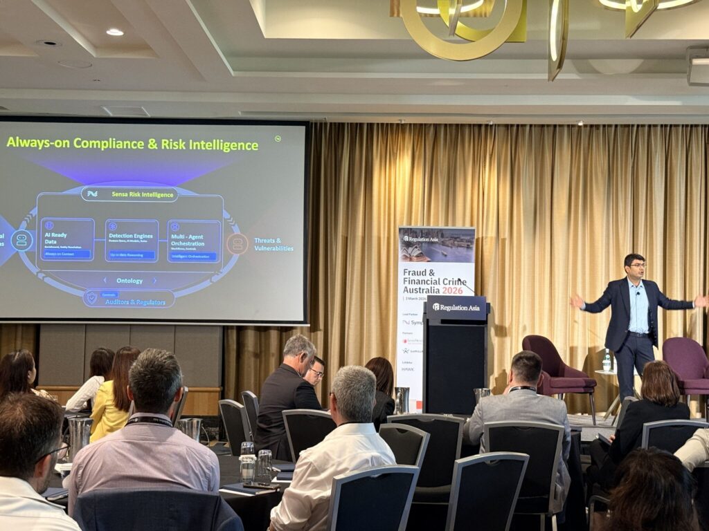 Sunny Nagpal presents at the Regulation Asia event in Sydney